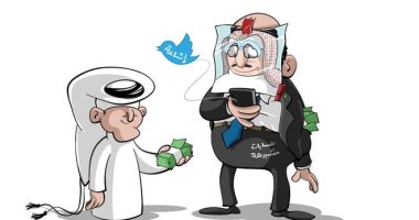 كاريكاتير صحيفة سعودية.. حسابات مشبوهة لنشر الشائعات بمقابل مادي