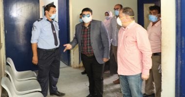 نائب محافظ بنى سويف يزور المستشفى التخصصى لمتابعة توافر المستلزمات الوقائية 