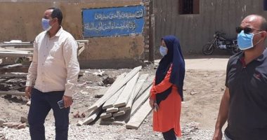 مدينة الطود: إحلال وتجديد مدرسة السادات ورفع 300 طن مخلفات وقمامة 