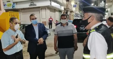 تحرير 12 محضر مخالفة حظر وغلق وتشميع محلين فى طنطا