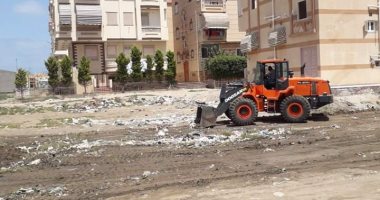 رئيس مدينة رأس البر يكلف بتكثيف أعمال النظافة والارتقاء بمنطقة الامتداد العمرانى