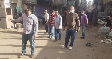 فض سوق محمد محمود بمدينة تلا فى المنوفية منعا للتزاحم بسبب فيروس كورونا 