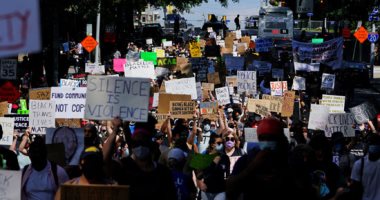 مظاهرات فى أتلانتا الأمريكية احتجاجا على مقتل رجل أسود برصاص الشرطة