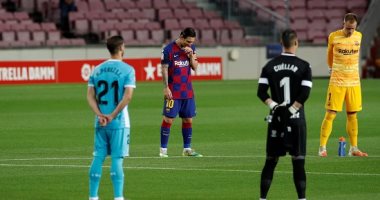 دقيقة حداد على ضحايا كورونا قبل مباراة برشلونة ضد ليجانيس في الدوري الإسباني