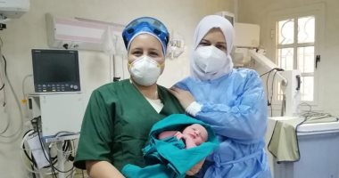 صور.. مستشفى العجوزة تسجل ثامن حالة ولادة قيصرية لمريضة مصابة بكورونا 