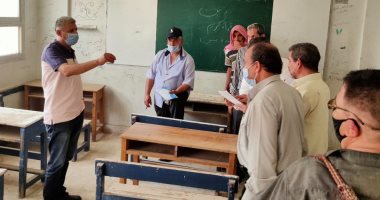 تعقيم وتطهير لجان الثانوية العامة بمدينة أبوكبير لمواجهة فيروس كورونا