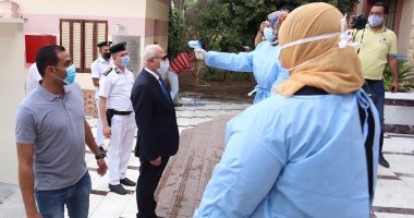 صور .. اجراءات "الرعاية الصحية" لتأمين طلاب الثانوية بمحافظة بورسعيد