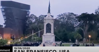 فيديو.. المتظاهرون الأمريكيون يسقطون تماثيل شخصيات ارتبط اسمها بالعبودية