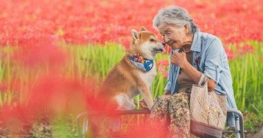 عجوز يابانية تعتزل الناس من أجل كلبها 