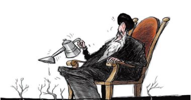 كاريكاتير صحيفة سعودية.. إيران ترعى الميليشيات لزعزعة الاستقرار