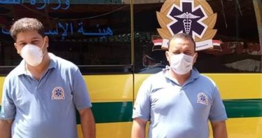 الجيش الأبيض.. "محمد " و"السعيد " من هئية الأسعاف فى مواجهة فيروس كورونا