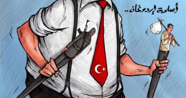 كاريكاتير صحيفة إماراتية.. "أردوغان" يستعين بالمرتزقة لسرقة الدول 