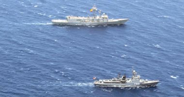 القوات البحرية المصرية والإسبانية تنفذان تدريبا بحريا بنطاق الأسطول الجنوبى بالبحر الأحمر