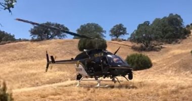 لحظة إنقاذ إسباني بطائرة هليكوبتر في كاليفورنيا ونقله جوا للمستشفى.. فيديو