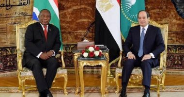 السيسى يبحث مع رئيس جنوب أفريقيا تطورات سد النهضة: النيل قضية وجودية لمصر