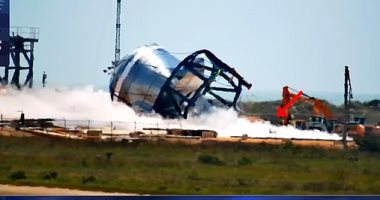 روبوت كلب يتفقد موقع انفجار اختبار نموذج مركبة SpaceX.. اعرف التفاصيل