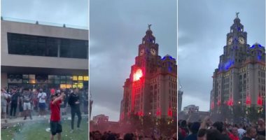 جماهير ليفربول تشعل حريقا فى مبني تاريخي خلال احتفالات البريميرليج.. فيديو