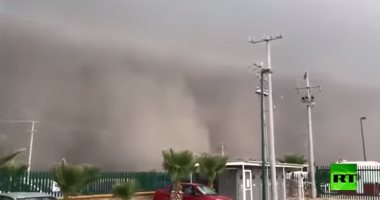 عاصفه رملية تضرب المكسيك و 3 ولايات أمريكية.. فيديو 