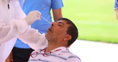 لاعبو المصرى يخضعون للمسحة الطبية الثانية للكشف عن كورونا.. صور