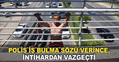 شاب يحاول الانتحار فى تركيا قفزا من أعلى جسر بسبب البطالة.. صور