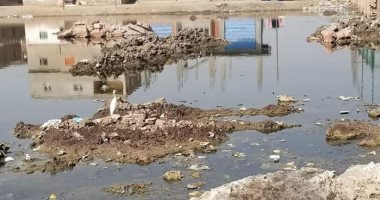 شكوى من غرق شوارع قرية الدميين بمركز فاقوس بمياه الصرف الصحى فى الشرقية
