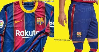 برشلونة الإسبانى يعلن القميص الجديد لموسم 2021.. صور
