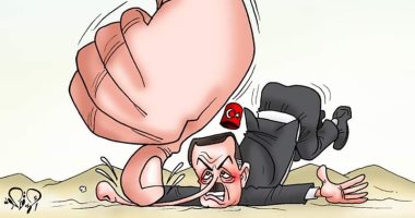 ليبيا تسحق أنف أردوغان فى الأرض.. بكاريكاتير "اليوم السابع"