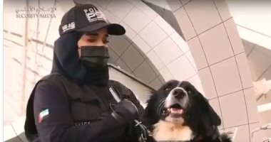 شاهد.."الداخلية" الإماراتية تستخدم الكلاب البوليسية فى الكشف عن"كورونا"