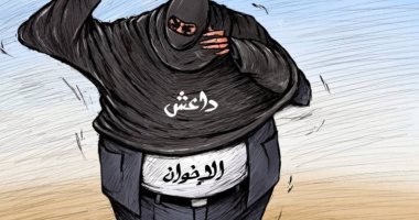 كاريكاتير صحيفة إمارتية .. الإخوان وداعش جسد واحد 