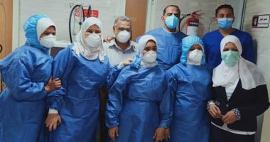 مستشفى الأقصر العام تعلن خروج 11 حالة تعافى وشفاء من فيروس كورونا.. صور