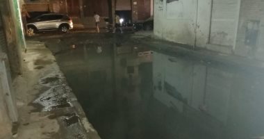 شكوى من استمرار غرق شارع عين شمس الرئيسى بمياه الصرف الصحى
