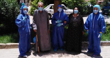 تعافى وخروج 4 حالات جديدة من فيروس كورونا بمستشفى حميات بنى سويف