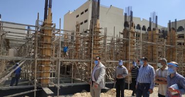 عميد أداب طنطا يتابع إنشاءات المبنى التعليمى للأنشطة الطلابية الجديد بالكلية