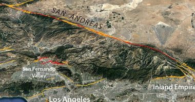 تحذيرات من ارتفاع احتمالية وقوع زلزال هائل بصدع سان أندرياس بكاليفورنيا