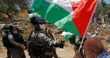 احتجاجات فلسطينية على خطة إسرائيل لضم أراضى الضفة