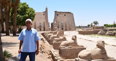 صور.. مدير معبد الأقصر يكشف تاريخ المشروعات الفرعونية.. أبرزها ترميم 3 تماثيل لرمسيس الثانى