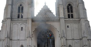 اندلاع حريق فى كاتدرائية نانت غرب فرنسا