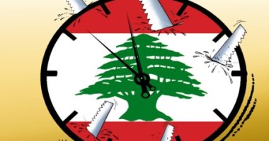 كاريكاتير صحيفة إماراتية.. تقسيم لبنان ودوامة الانقسام