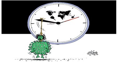 كاريكاتير صحيفة عمانية.. العالم على موعد مع الخلاص من كورونا 