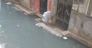 صور.. شوارع ومنازل قرية طناش بالجيزة تغرق فى مياه الصرف الصحى