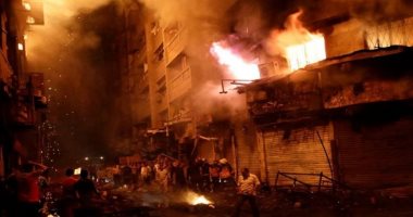 "الحماية المدنية " تسيطر على حريق فى محل تجارى بالمهندسين 
