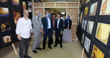 صور.. معرض مشروعات تخرج الدفعة الثانية بكلية الفنون الجميلة جامعة المنصورة