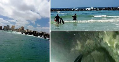 فيديو.. إنقاذ حالة من الغرق بالنخيل وإصرار المصطافين على السباحة بشاطئ الموت