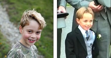 الأمير جورج وعمه جيمس ميدلتون فى طفولته