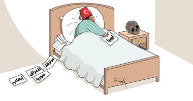 كاريكاتير صحيفة إماراتية.. تركيا تصدر مرتزقة الإرهاب إلى ليبيا وسوريا والعراق