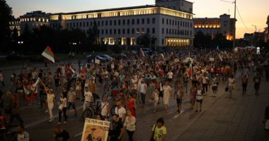 صور.. مظاهرات فى بلغاريا للمطالبة باستقالة الحكومة