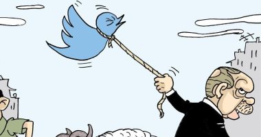 كاريكاتير تركي يسخر من قانون السوشيال ميديا: أردوغان سيذبح عصفور "تويتر"