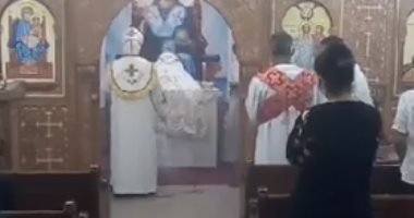 أول قداس بكنائس المنيا بعد جائحة كورونا وسط إجراءات احترازية..فيديو