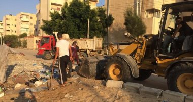 انطلاق حملة نظافة بشوارع بئر العبد فى شمال سيناء