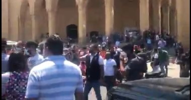 محاولة اعتداء على سعد الحريرى خلال زيارته مسجد محمد الأمين.. فيديو